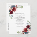 Search for burgundy floral invitations Rustic