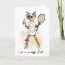 Search for funny tennis cards Cat
