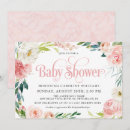 Search for watercolor baby girl shower invitations Feminine
