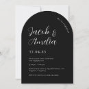 Search for black engagement party invitations Black and white