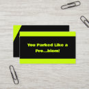 Search for parking business cards Funny