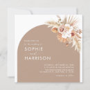 Search for dried flower wedding invitations Pampas grass