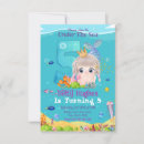 Search for mermaid 5th birthday invitations Baby girl