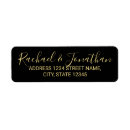 Search for gold foil wedding return address labels Script