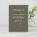 Search for elegant green and white invitations Classic