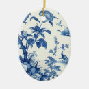 Search for porcelain christmas tree decorations Blue and white