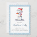 Search for snowman christmas invitations Red