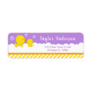 Search for bath return address labels Rubber ducky