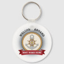 Search for white on dark key rings Boating birthday