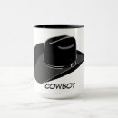 Search for cowboy hats mugs Black