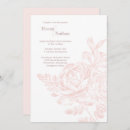 Search for pink and white wedding invitations Typography