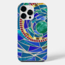 Search for abstract stained glass iphone cases Blue