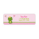 Search for pink princess return address labels Fairy tale