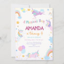 Search for magical day birthday invitations Unicorn