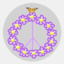 Search for floral peace sign stickers Purple