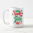 Search for pajama mugs Santa
