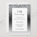 Search for wedding anniversary invitations Silver