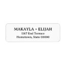 Search for lined paper return address labels Minimalist