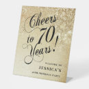 Search for 70th birthday party signs Cheers to 70 years