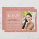 Search for rose gold glitter sweet 16 invitations Sparkle