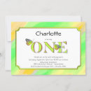Search for lime green stripe invitations Girl