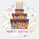 Search for floral birthday cake stickers Party