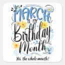 Search for march birthday stickers Born in march