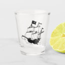 Search for pirate shot glasses Jolly roger