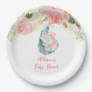 Search for elephant baby shower plates Floral