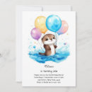 Search for otter birthday invitations Boy