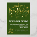Search for golden birthday invitations Glam