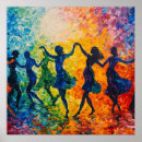 Search for dancing silhouette art Colourful
