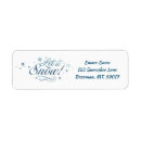 Search for downhill skiing return address labels Winter