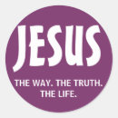 Search for jesus is the way stickers Truth
