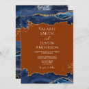 Search for navy and orange wedding invitations Trendy