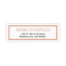 Search for red stripe return address labels Simple