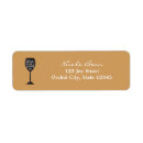 Search for wine glass return address labels Modern
