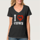 Search for i love cows tshirts Red