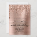 Search for faux rose gold glitter invitations Foil