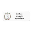 Search for world return address labels Joy to the world