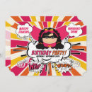Search for super girl invitations Pink