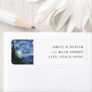 Search for vincent van gogh return address labels Starry night