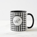 Search for black and white houndstooth mugs Chic