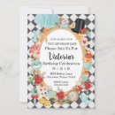 Search for late birthday invitations Alice in wonderland