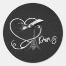 Search for black airplane stickers Heart