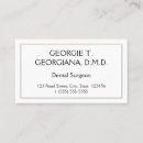 Search for surgeon business cards Minimal