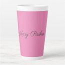 Search for pink name mugs Script typography