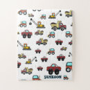 Search for trucks puzzles Boy