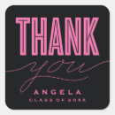 Search for pink and black graduation stickers Typography