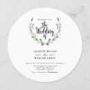 Search for circle wedding invitations Botanical